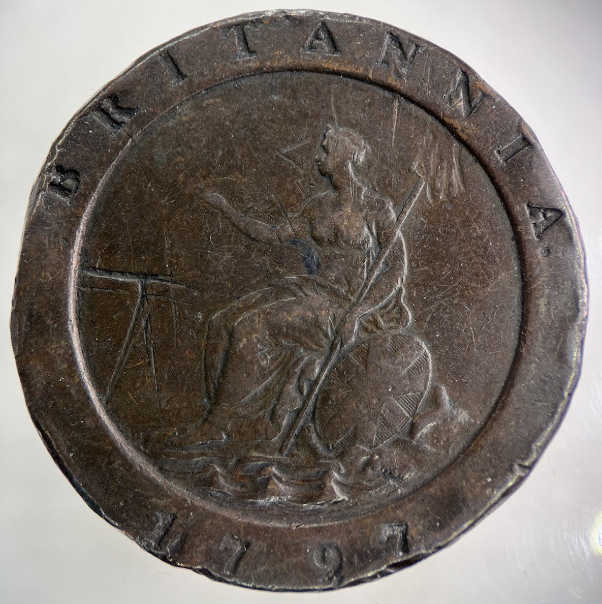 1797 George III 3rd Cartwheel Two - pence Coin | Fine Collectable Grade