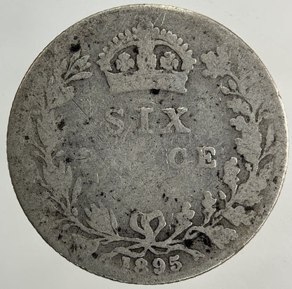 1895 Victoria Sixpence Silver Coin | Collectable Grade