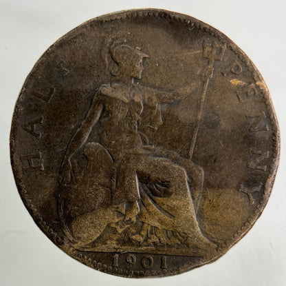 1901 Victoria Half - Penny Coin | Collectable Grade