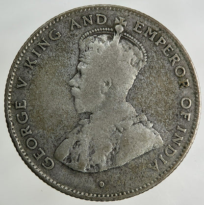 1919 Ceylon 50 Cents Silver Coin | Collectable Grade