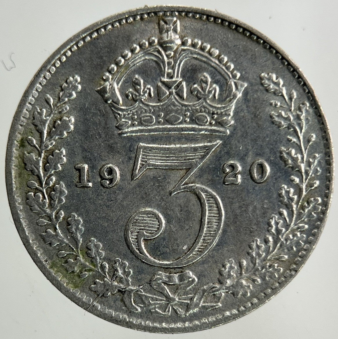 1920 George V Threepence Silver Coin | Very High Grade