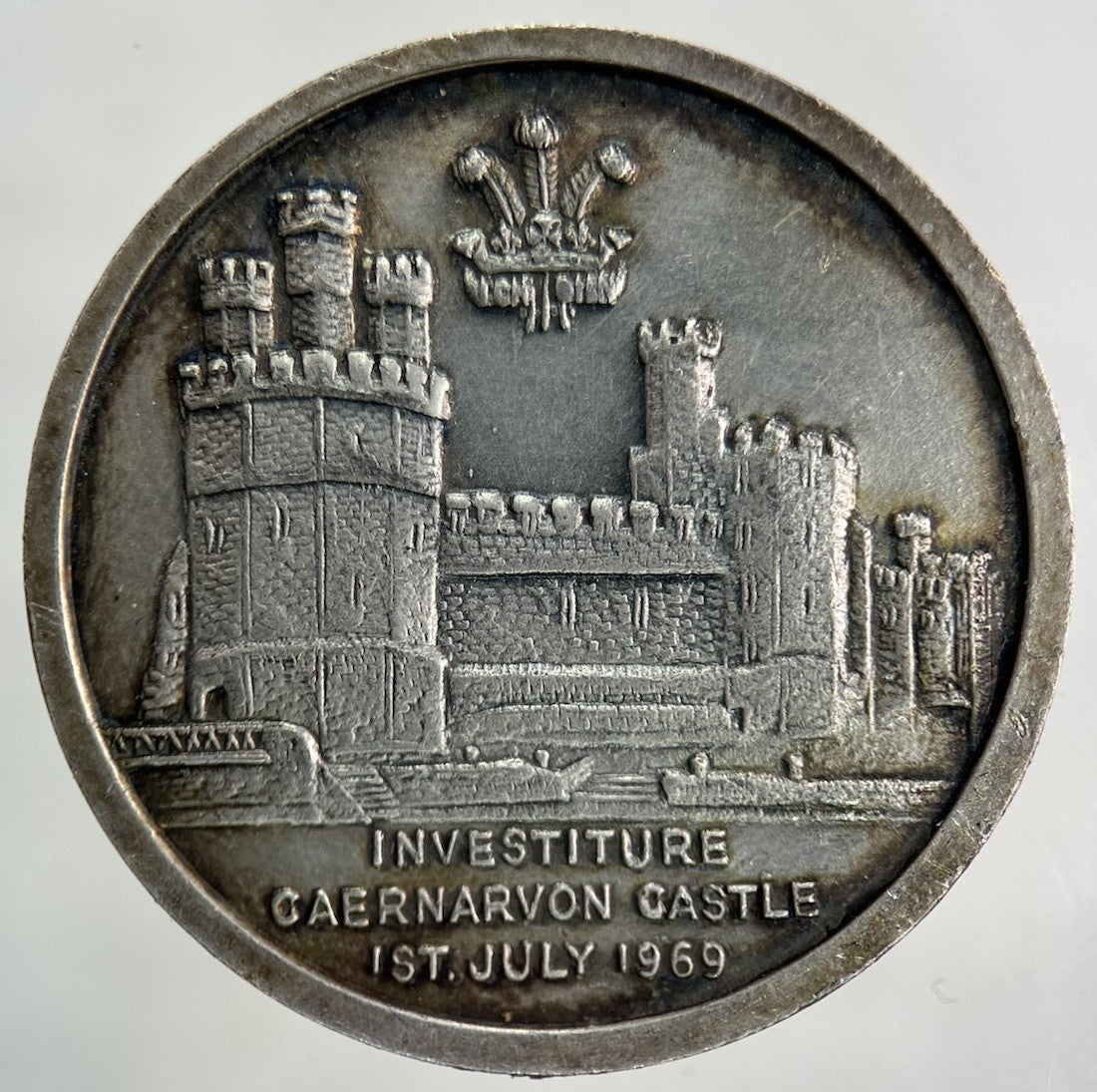 1969 Charles III 3rd Caernarfon Castle Medal Token Coin | Fine Collectable Grade