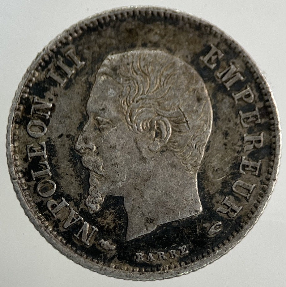1854 France 20 Centimes Silver Coin | Fine Collectable Grade