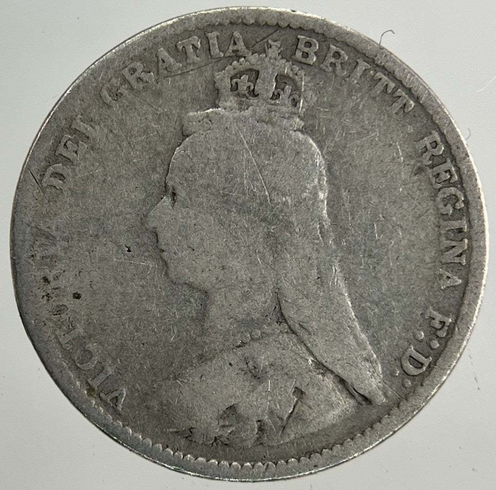 1887 Victoria Threepence Silver Coin | Fair Grade