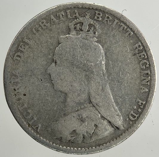 1887 Victoria Threepence Silver Coin | Fair Grade