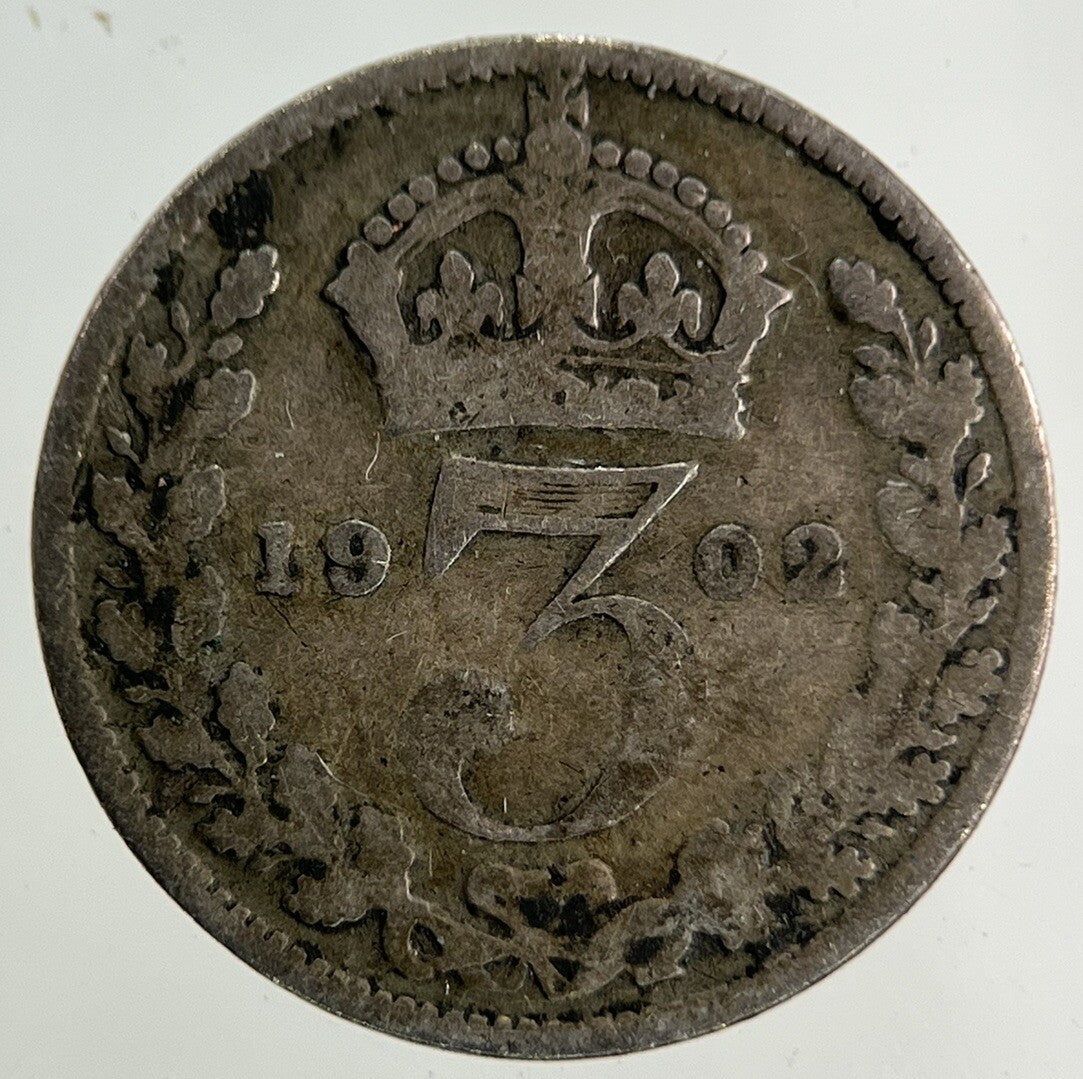 1902 Edward VII Threepence Silver Coin | Collectable Grade