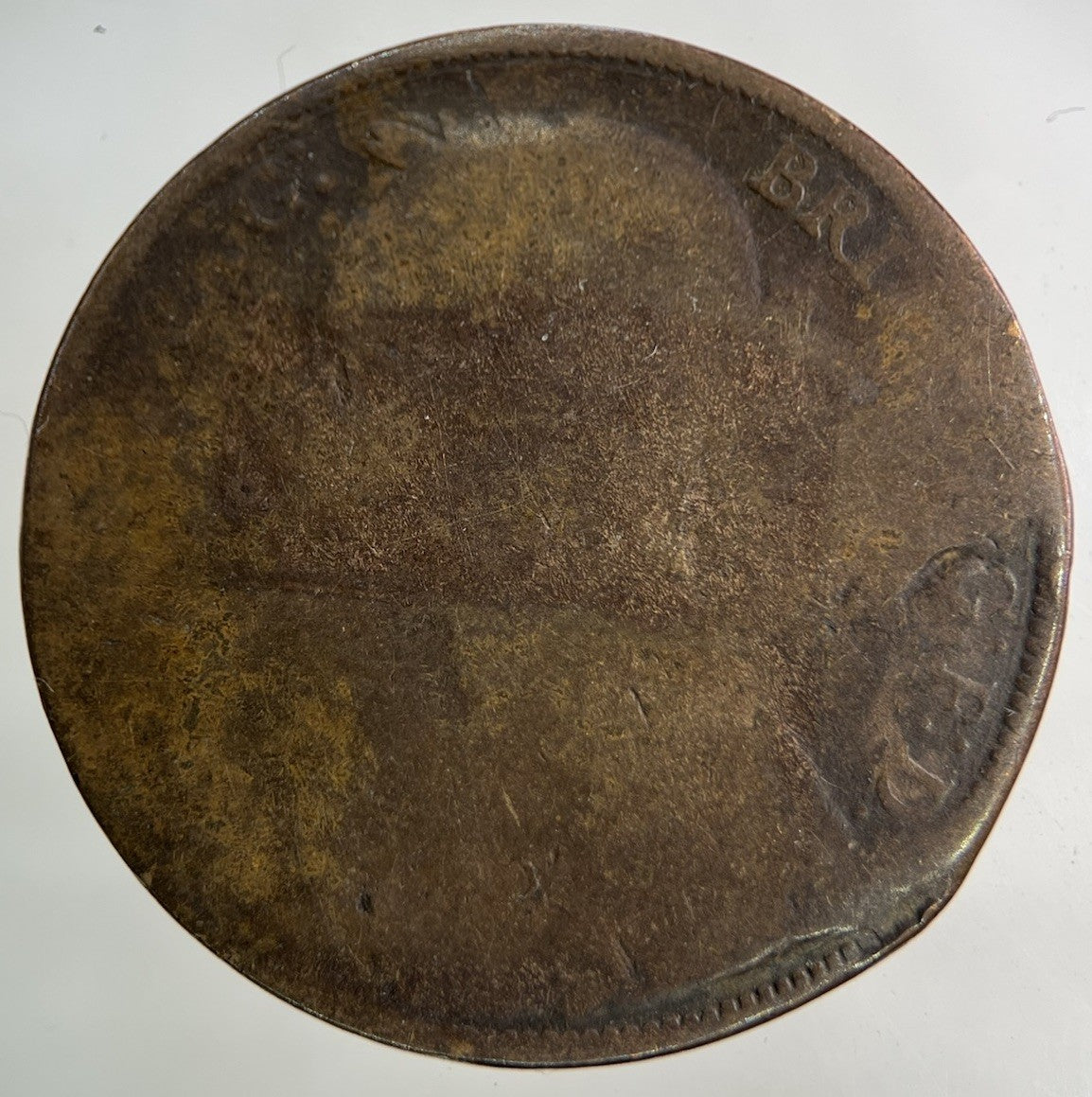 1886 Victoria One Penny Coin | Worn Grade