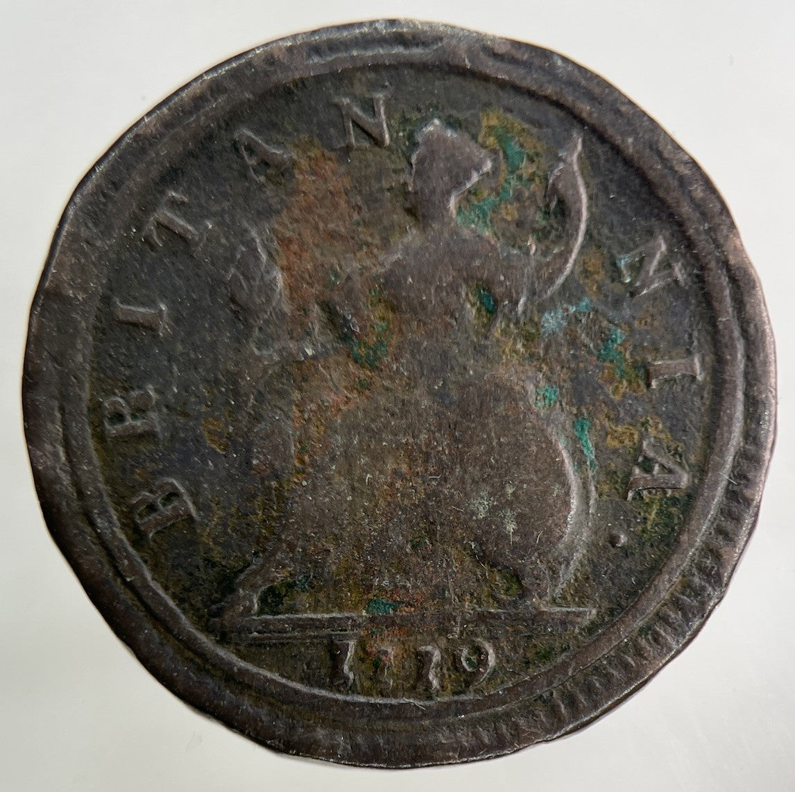 1719 George I 1st Half - Penny Coin | Collectable Grade