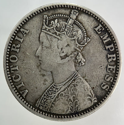 1900 India One Rupee Silver Coin | Fine Collectable Grade