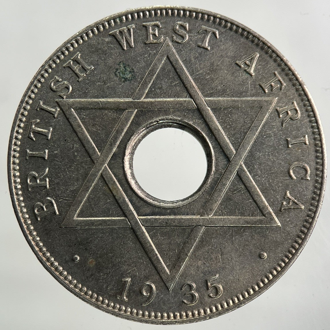 1935 West Africa Half - Penny Coin | Very Fine Grade