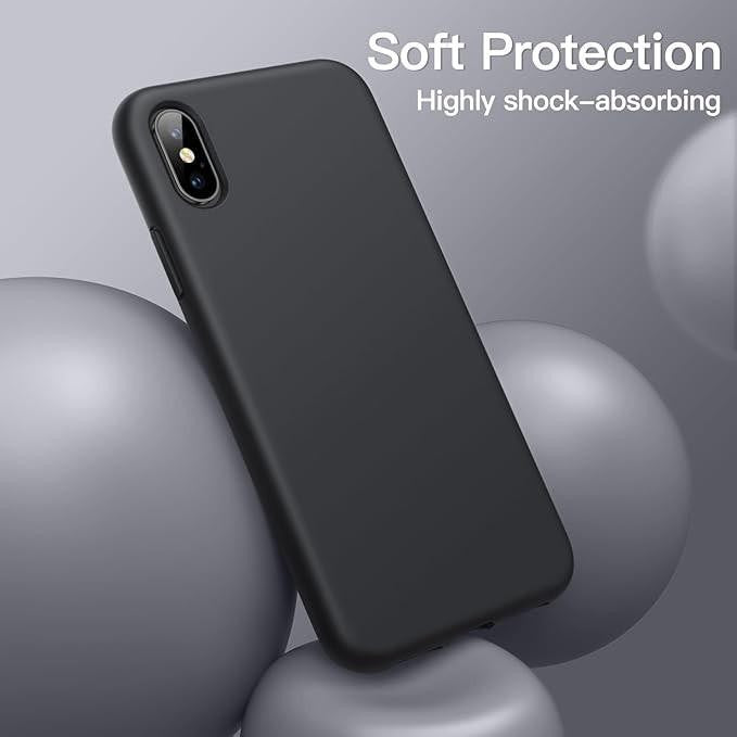 iPhone XR Black Bumper Silicone Shockproof Protective Case