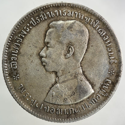 1876 - 1900 Thailand Thai Rama V 1 Baht Silver Coin | Fine Collectable Grade
