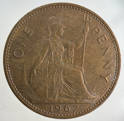 1967 Elizabeth II 2nd One Penny Coin | Fine Collectable Grade