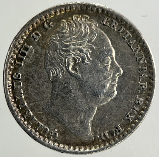 1833 William IV Maundy One - Pence Penny Silver Coin | Very High Grade