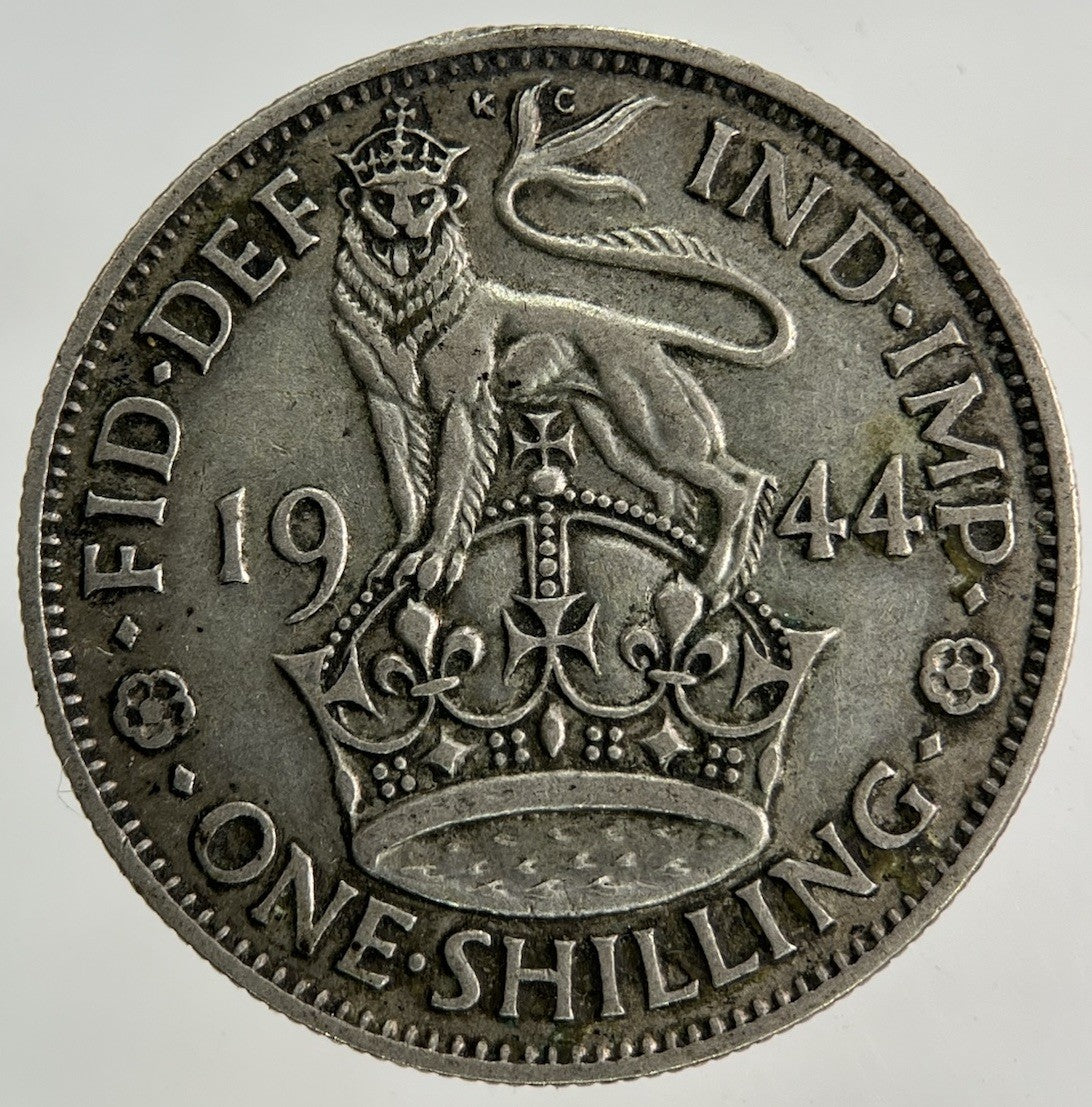 1944 George VI Shilling Silver Coin | Fine Collectable Grade