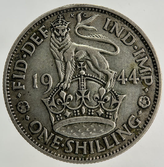 1944 George VI Shilling Silver Coin | Fine Collectable Grade