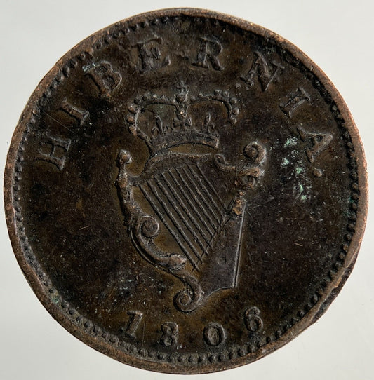1806 Irish Farthing Coin | Very High Grade
