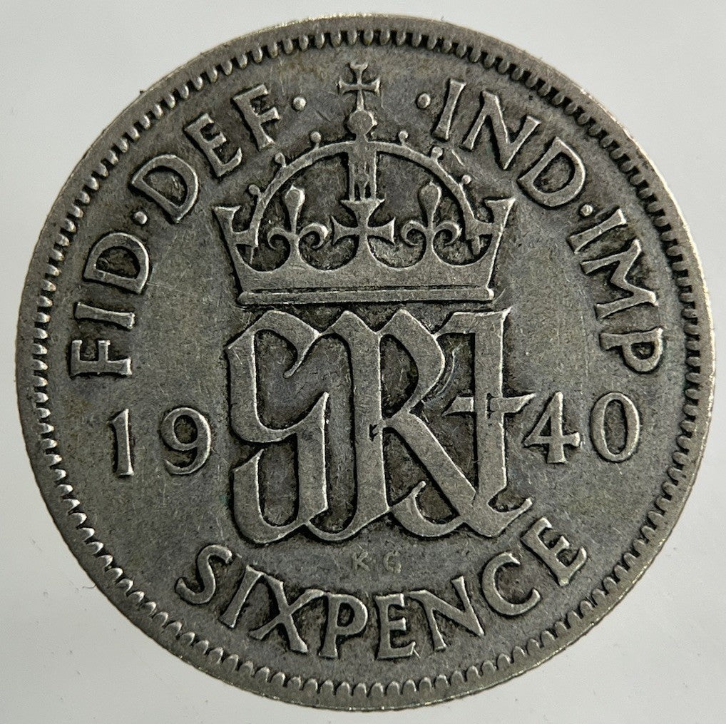 1940 George VI Sixpence Silver Coin | Collectable Grade