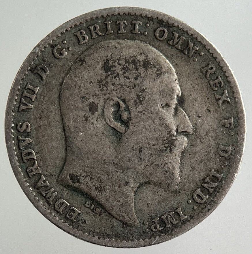 1909 Edward VII Threepence Silver Coin | Fine Collectable Grade