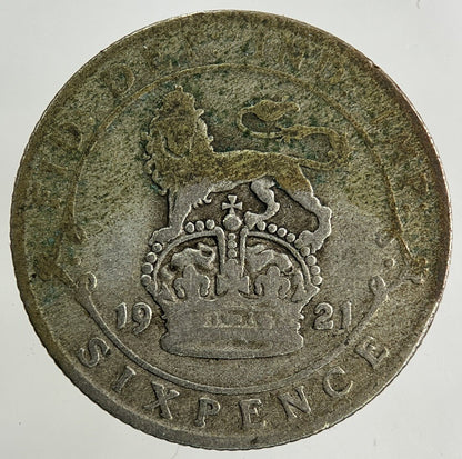 1921 George V Sixpence Silver Coin | Collectable Grade