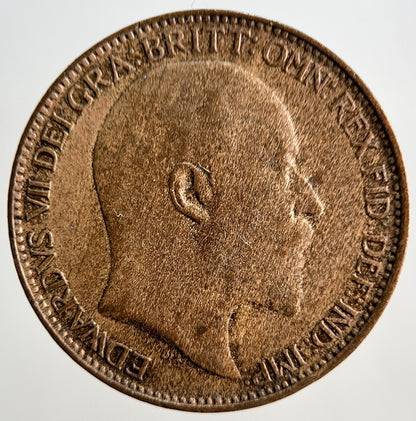 1907 Edward VII Farthing Coin | Fine Collectable Grade