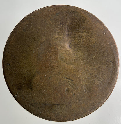 British Victoria One Penny Coin | Worn Grade