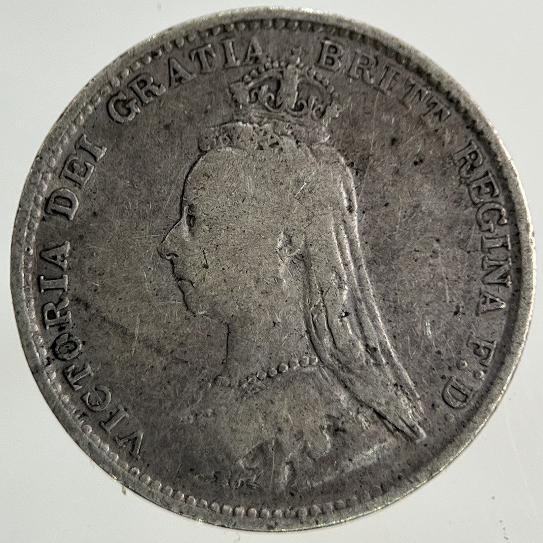 1887 Victoria Threepence Silver Coin | Fine Collectable Grade