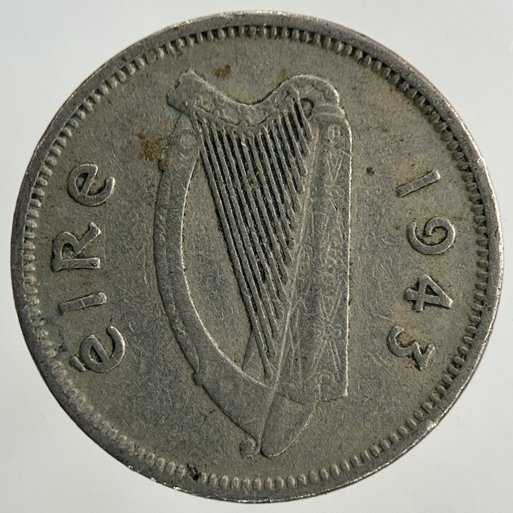 1943 Irish Threepence Coin | Fine Collectable Grade