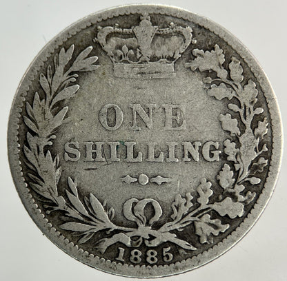 1885 Victoria Shilling Silver Coin | Collectable Grade