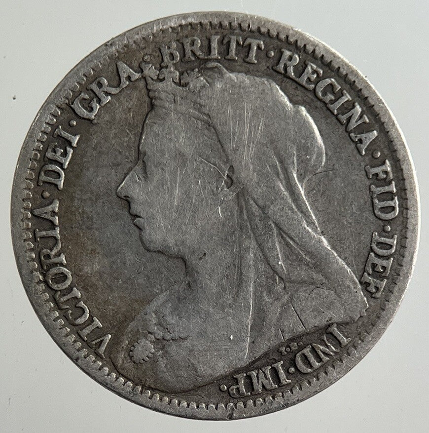 1897 Victoria Threepence Silver Coin | Fine Collectable Grade