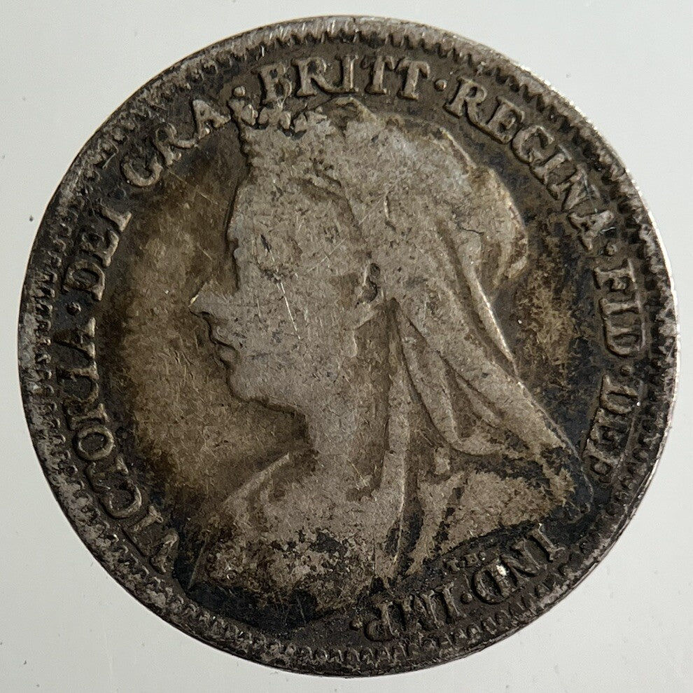 1893 Victoria Threepence Silver Coin | Fine Collectable Grade