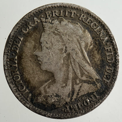 1893 Victoria Threepence Silver Coin | Fine Collectable Grade
