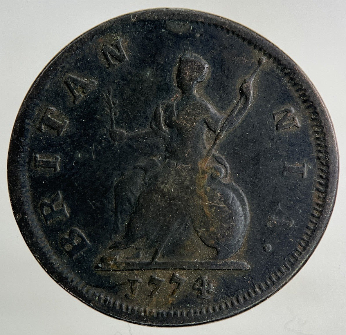 1774 George III 3rd Farthing Coin | Fine Collectable Grade