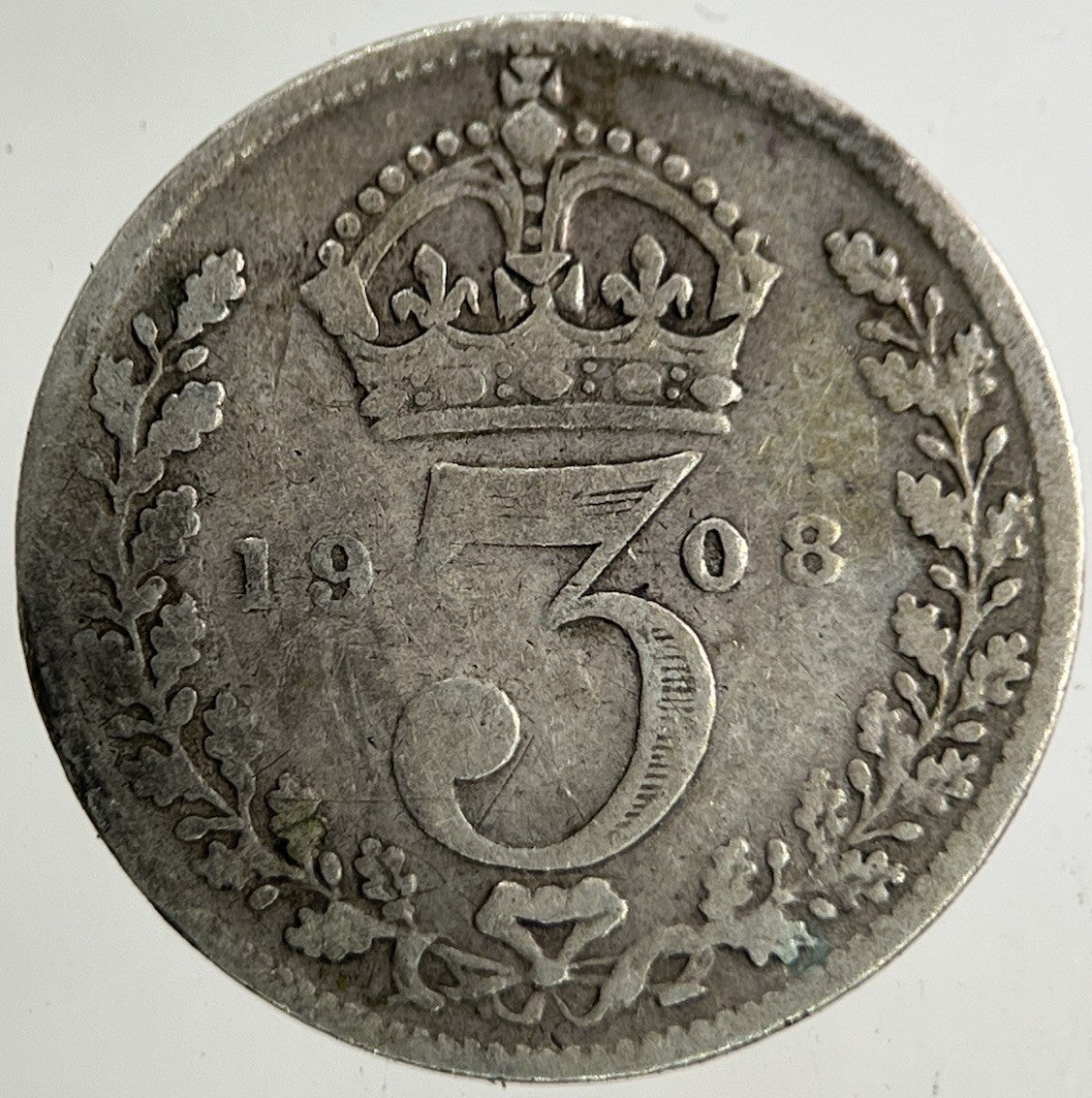 1908 Edward VII Threepence Silver Coin | Collectable Grade