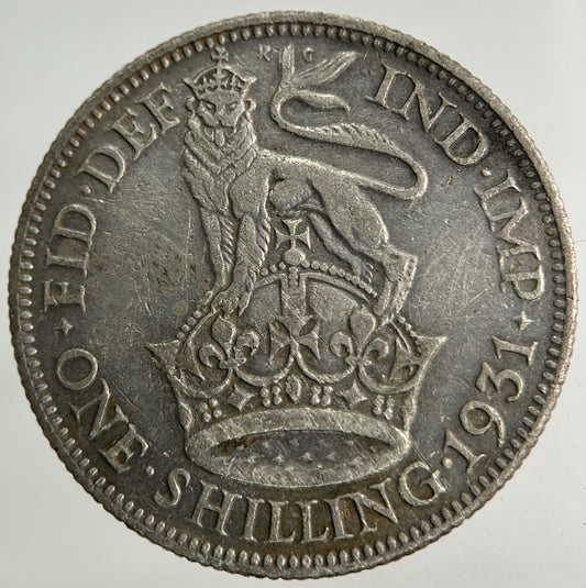 1931 George V Shilling Silver Coin | Fine Collectable Grade