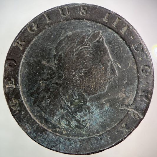 1797 George III 3rd Two - Pence Cartwheeel Coin | Collectable Grade