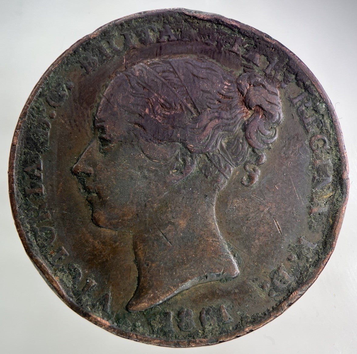 1861 Jersey 1/13 One Thirteenth Of A Shilling Coin | Fine Collectable Grade
