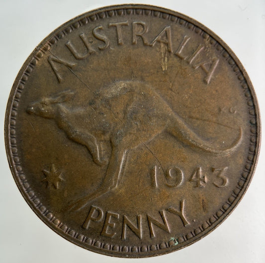 1943 Australia One Penny Coin | Fine Collectable Grade