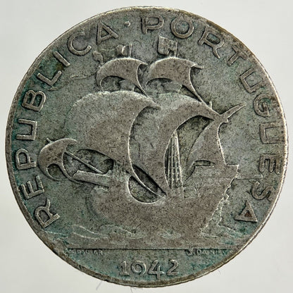 1942 Portugal 2.5 Escudos Silver Coin | Collectable Grade