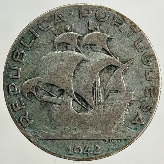 1942 Portugal 2.5 Escudos Silver Coin | Collectable Grade