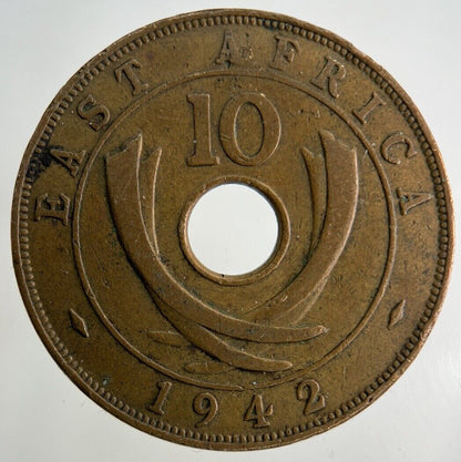 1942 East Africa 10 Cents Coin | Fine Collectable Grade