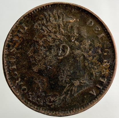 1822 George IV Farthing Coin | Collectable Grade