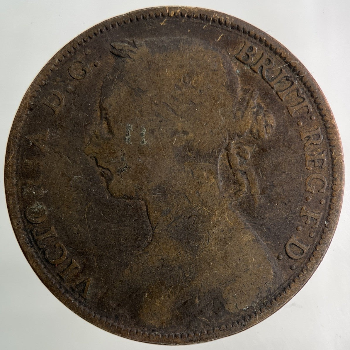 1884 Victoria One Penny Coin | Collectable Grade