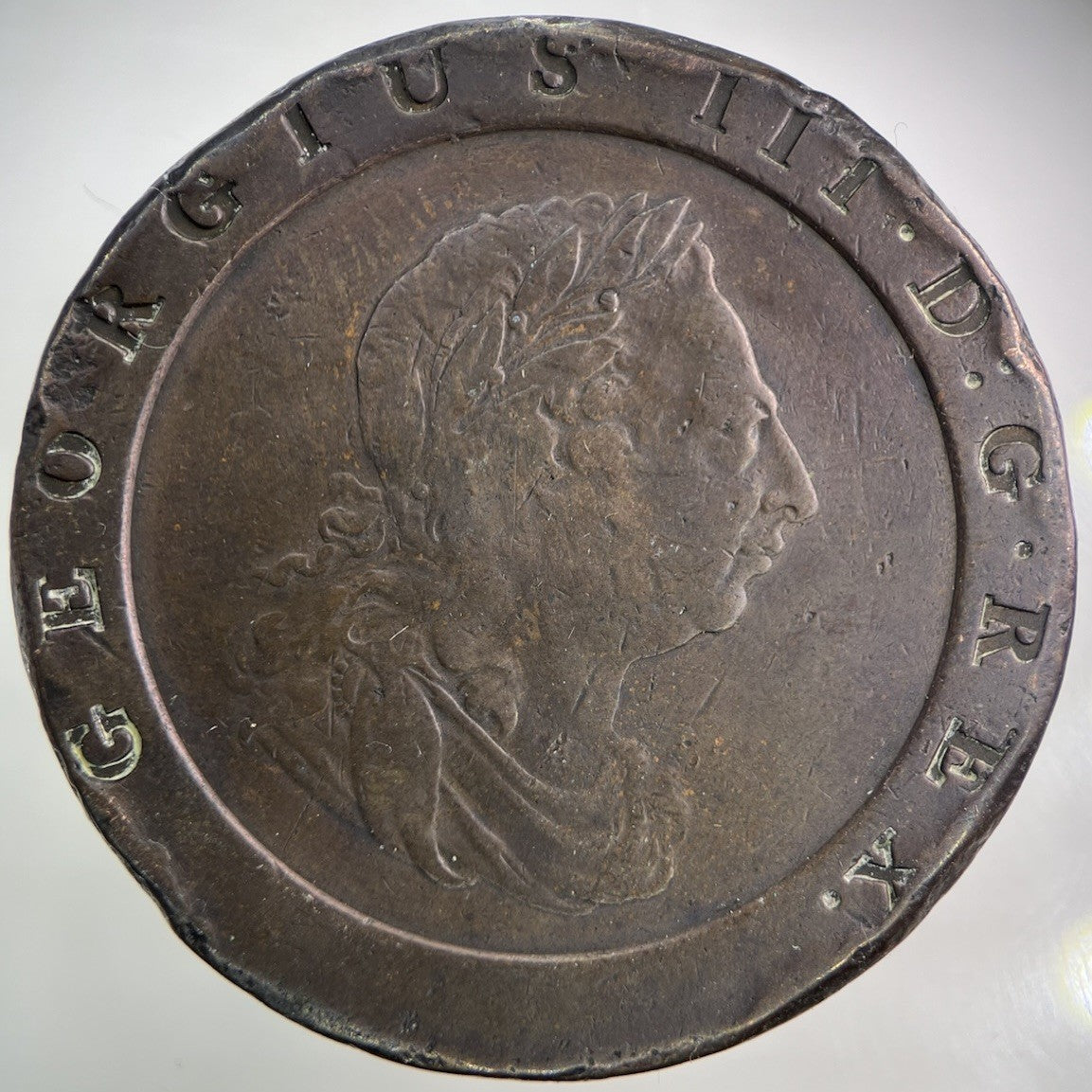 1797 George III 3rd Two - Pence Cartwheeel Coin | Fine Collectable Grade
