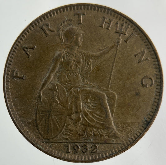 1932 George V Farthing Coin | Very High Grade