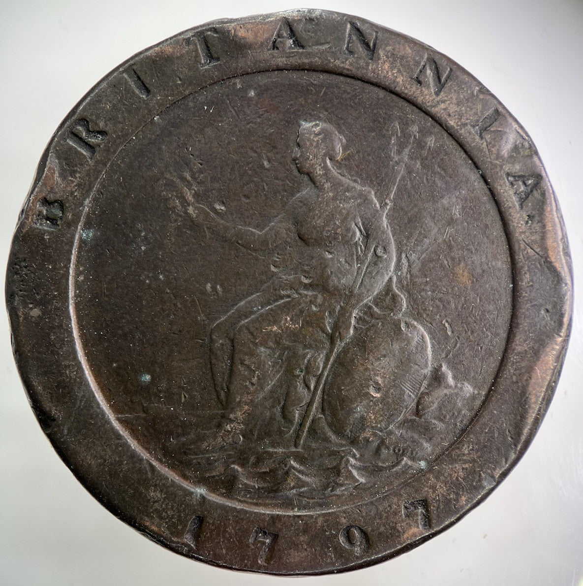 1797 George III 3rd Cartwheel Two - pence Coin | Collectable Grade