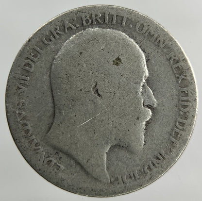Edward VII Sixpence Silver Coin | Fair Grade