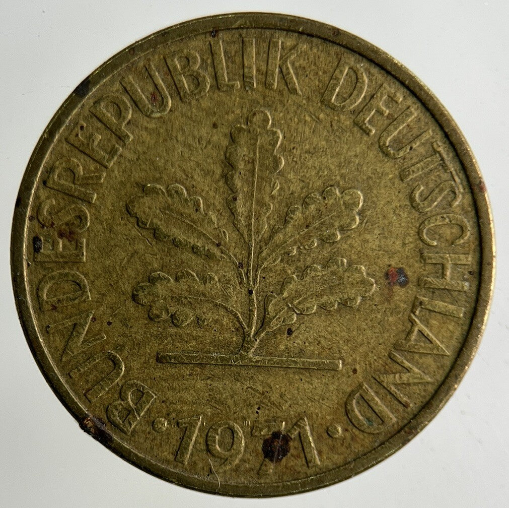 1971 Germany 10 Pfennig Coin | Fine Collectable Grade