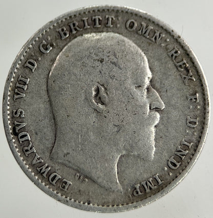 1909 Edward VII Threepence Silver Coin | Fine Collectable Grade