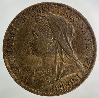 1901 Victoria One Penny Coin | Very High Grade